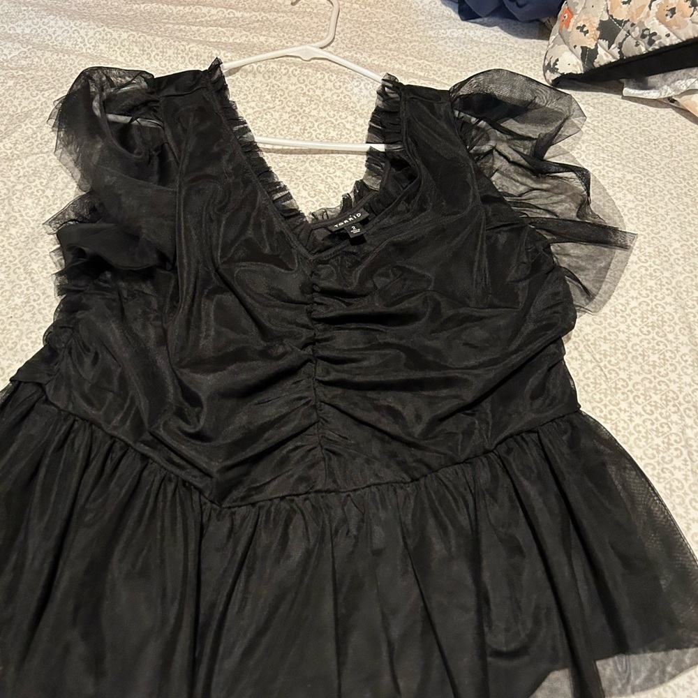 Black dressy top size 2.